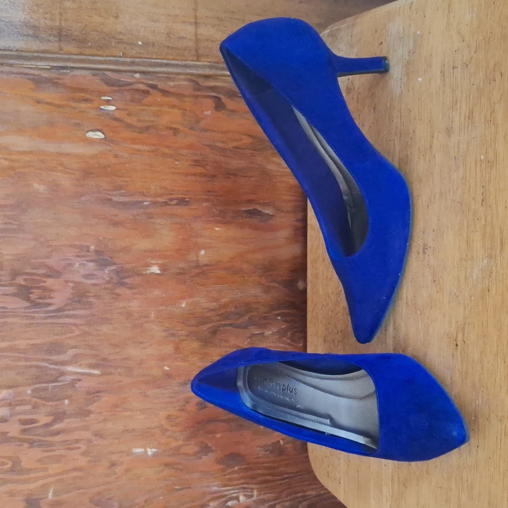 Blue swede High Heels